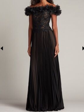 tadashi shoji odette sequin dress Vionne Off-Shoulder Sequin Gown
